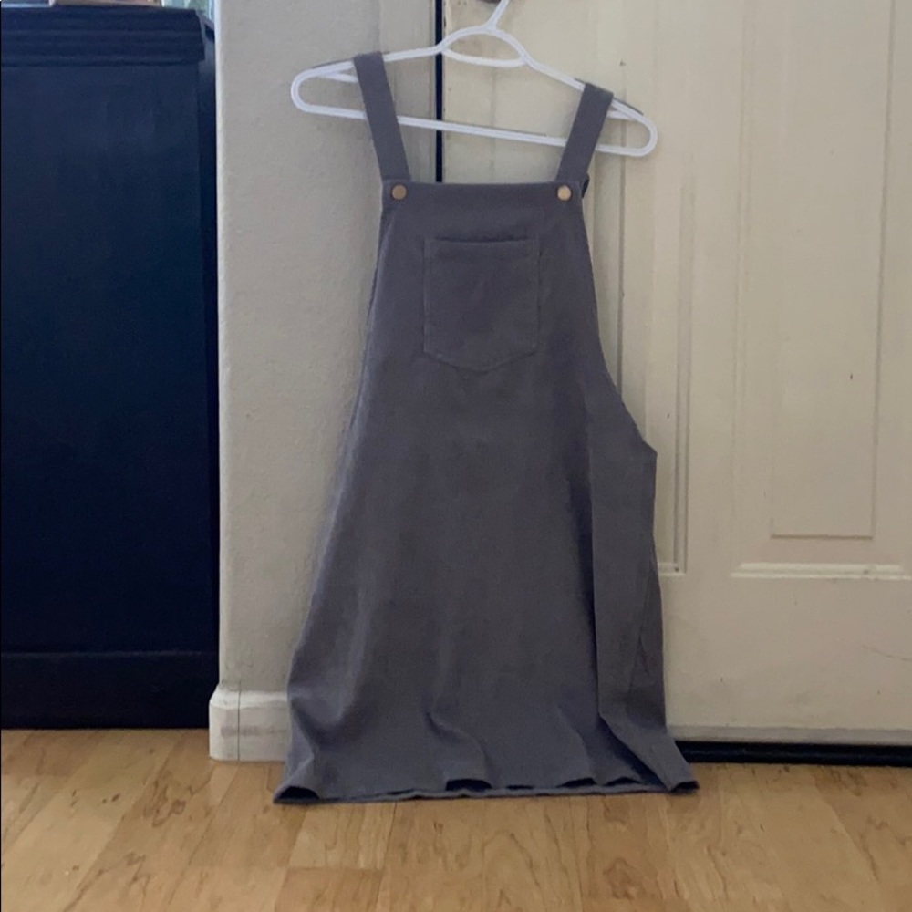 Gray corduroy dress